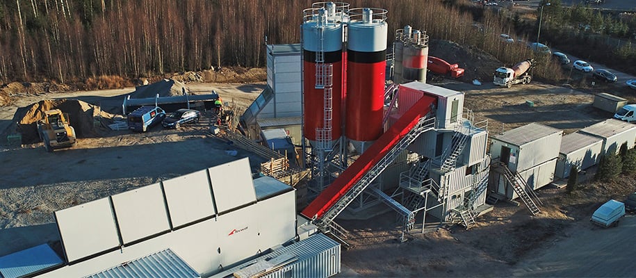 Бетонный завод в Санкт-Петербурге — производственная площадка